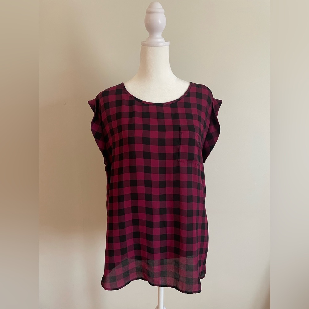 Loft Outlet Blouse - Buffalo Checkered Women's Medium